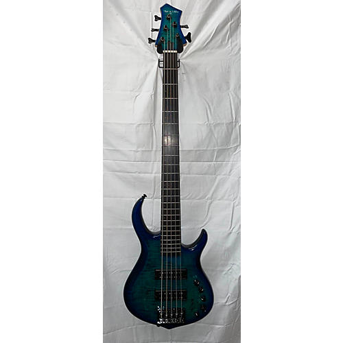 Sire Used 2020s Sire Marcus Miller M7 Swamp Ash 5 String Transparent Blue Electric Bass Guitar Transparent blue