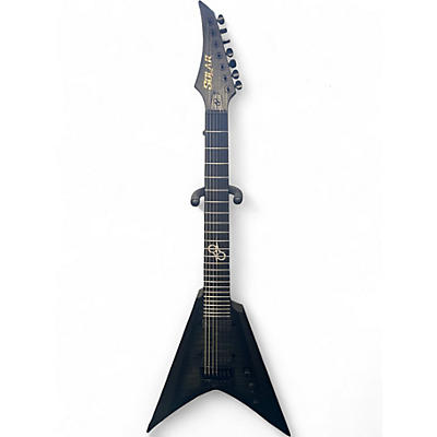Used 2020s Solar Guitars V17FBB Trans Black Solid Body Electric Guitar