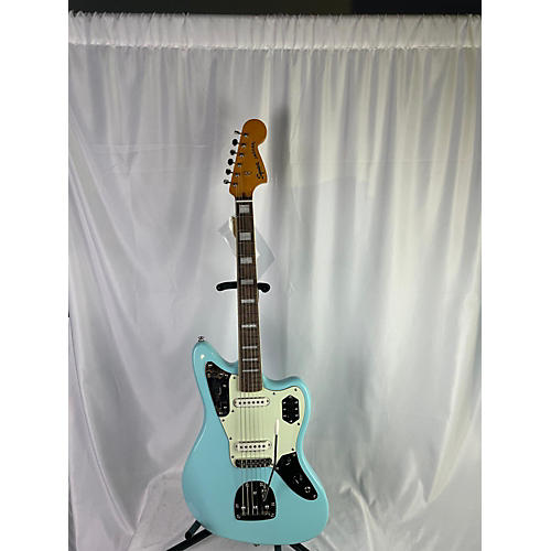 Squier Used 2020s Squier Classic Vibe 70s Jaguar Baby Blue Solid Body Electric Guitar Baby Blue