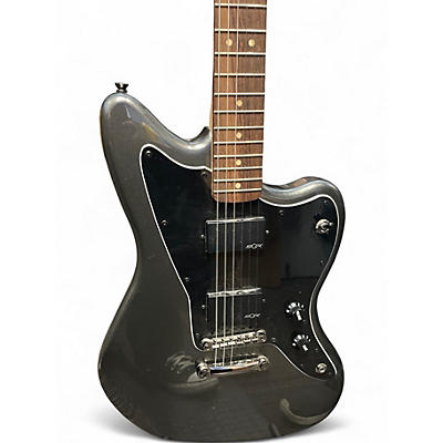 Used 2020s Squier Contemporary Active Jazzmaster HH Metallic Silver Solid Body Electric Guitar