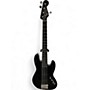 Used 2020s Squier Deluxe Jazz Bass Active V 5 String Black Electric Bass Guitar Black