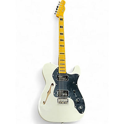 Used 2020s Squier FSR CLASSIC VIBE 70S THINLINE TELECASTER Olympic White Hollow Body Electric Guitar