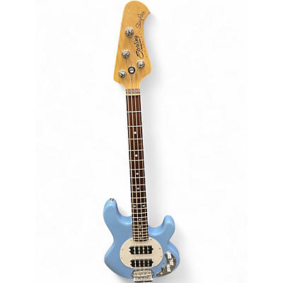 Used 2020s Sterling by Music Man Ray 4 HH surf blue Electric Bass Guitar