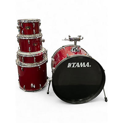 Used 2020s TAMA 5 Piece Imperialstar Metallic Red Drum Kit