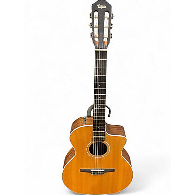 Used 2020s Taylor 214CEN Natural Classical Acoustic Electric Guitar