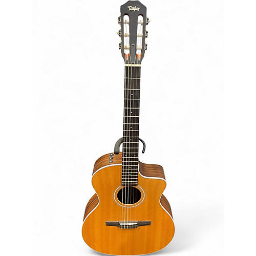 Used 2020s Taylor 214CEN Natural Classical Acoustic Electric Guitar Natural
