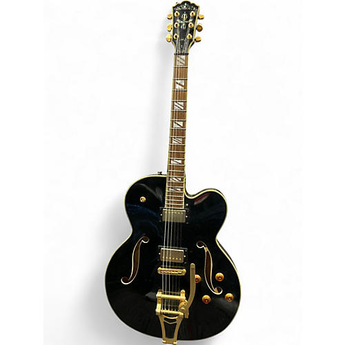 Used 2020s Washburn JA VG Black Hollow Body Electric Guitar Black