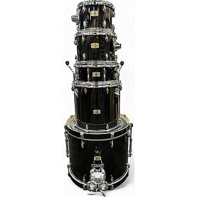 Used 2020s Yamaha 5 Piece Stage Custom Raven Black Drum Kit