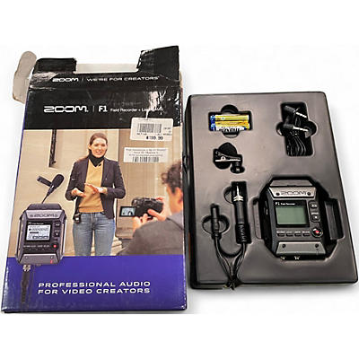Used 2020s Zoom F1 FIELD RECORDER + LAVALIER MIC MultiTrack Recorder