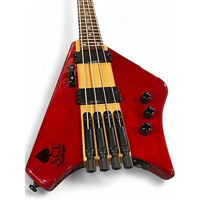 Used 2021 Bootleger ace red Electric Bass Guitar