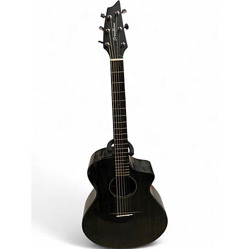 Used 2021 Breedlove Rainforest S Concert BG SE Trans Black Acoustic Electric Guitar Trans Black