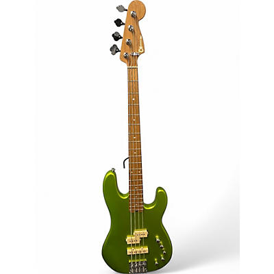 Used 2021 Charvel Pro Mod San Dimas Bass PJ IV Lime Green Metallic Electric Bass Guitar