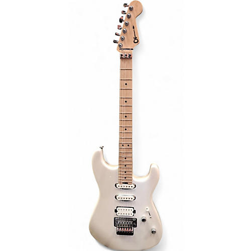 Used 2021 Charvel SAN DIMAS STRYLE 1 HSS FRM Pearl White Solid Body Electric Guitar Pearl White