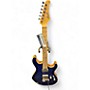 Used 2021 Cort G290 blue flamed Solid Body Electric Guitar blue flamed