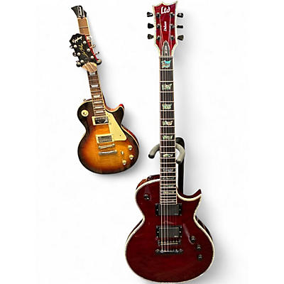 Used 2021 ESP EC1000 Deluxe Crimson Red Trans Solid Body Electric Guitar