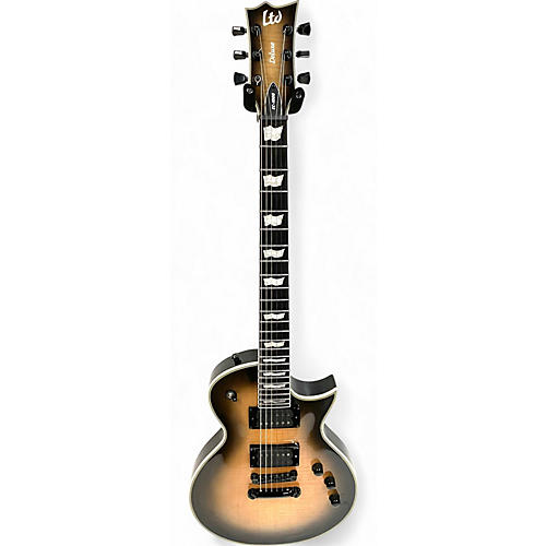 ESP Used 2021 ESP LTD EC1000 Deluxe black natural burst Solid Body Electric Guitar black natural burst