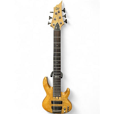 Used 2021 ESP b-206sm natural Electric Bass Guitar