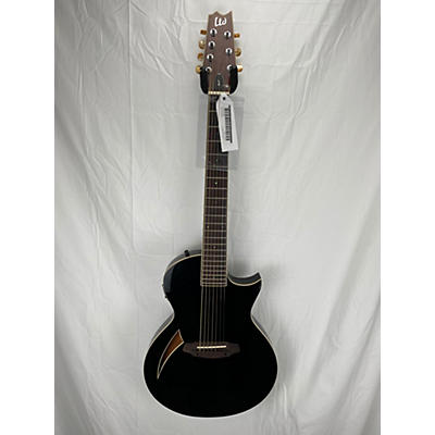 Used 2021 ESP tL7 Black Acoustic Electric Guitar