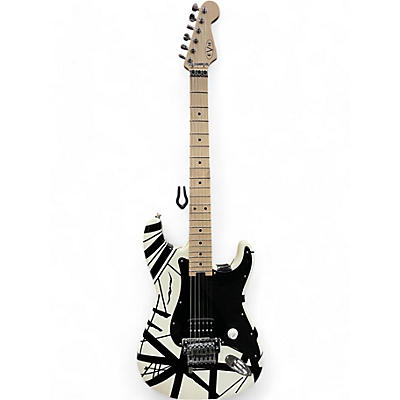 EVH Used 2021 EVH Striped Series Black and White Solid Body Electric Guitar