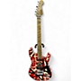 Used 2021 EVH Striped Series Frankie striped Solid Body Electric Guitar striped