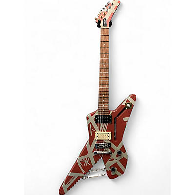 Used 2021 EVH Striped Series Shark Custom Graphic Solid Body Electric Guitar