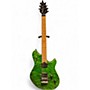 Used 2021 EVH Wolfgang WG Standard Quilt Maple Trans Green Solid Body Electric Guitar Trans Green