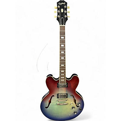 Used 2021 Epiphone ES335 FIGURED Blueberry Burst Hollow Body Electric Guitar