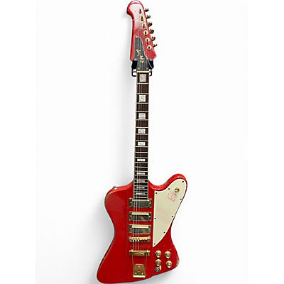 Used 2021 Epiphone FIREBIRD VII RED WITH GOLD BEVELS Solid Body Electric Guitar