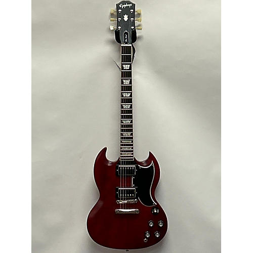 Epiphone Used 2021 Epiphone Inspired By Gibson Custom 61 SG Aged Cherry Solid Body Electric Guitar Aged Cherry