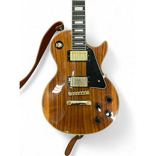 Used 2021 Epiphone LES PAUL CUSTOM KOA KOA Solid Body Electric Guitar KOA