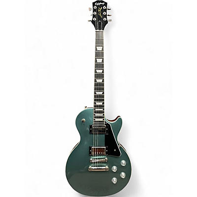 Used 2021 Epiphone LES PAUL MODERN Pelham Blue Solid Body Electric Guitar