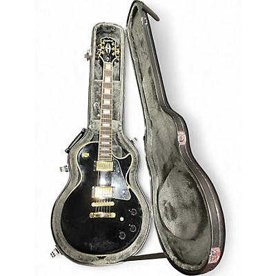 Used 2021 Epiphone Les Paul Custom Ebony Solid Body Electric Guitar