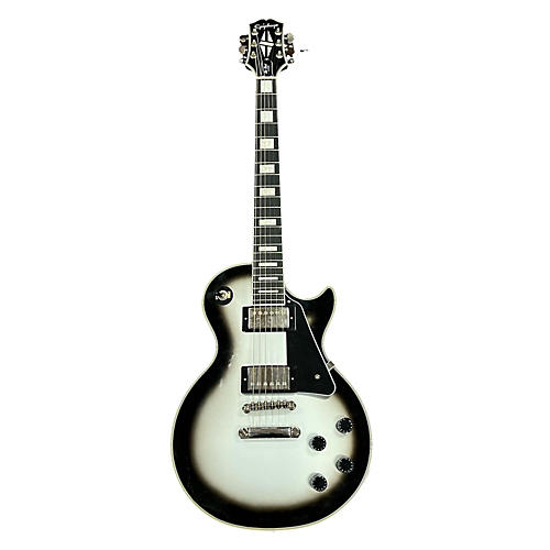 Epiphone Used 2021 Epiphone Les Paul Custom Silverburst Solid Body Electric Guitar Silverburst