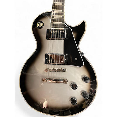 Used 2021 Epiphone Les Paul Custom Silverburst Solid Body Electric Guitar