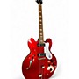 Used 2021 Epiphone RIVIERA RED Hollow Body Electric Guitar RED