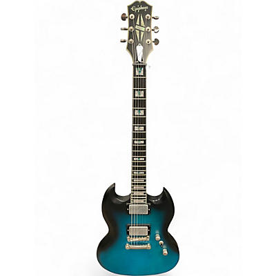 Used 2021 Epiphone SG Prophecy Custom GX Blue Tiger Aged Gloss Solid Body Electric Guitar
