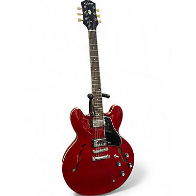 Epiphone Used 2021 Epiphone inspired by Gibson ES-335 Cherry Hollow Body Electric Guitar