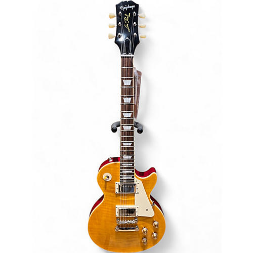 Used 2021 Epiphone joe bonamassa lazarus 1959 les paul standard Amber Solid Body Electric Guitar Amber