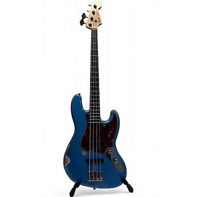 Fender Used 2021 Fender 1960 Jazz Bass Relic Limited Lake Placid Blue Electric Bass Guitar