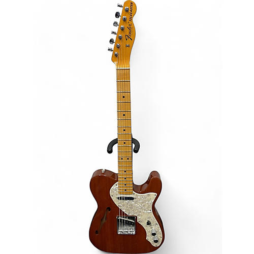 Used 2021 Fender 1968 VINTAGE CUSTOM SHOP TELE THINLINE NOS AGED NATURAL MAHOGANY Hollow Body Electric Guitar AGED NATURAL MAHOGANY