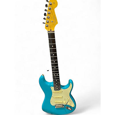 Used 2021 Fender 75th anniversary American Professional iistratocaster Miami Blue Solid Body Electric Guitar