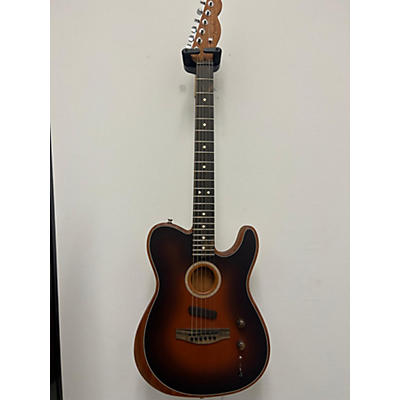 Fender Used 2021 Fender American Acoustasonic Telecaster Sunburst Acoustic Electric Guitar