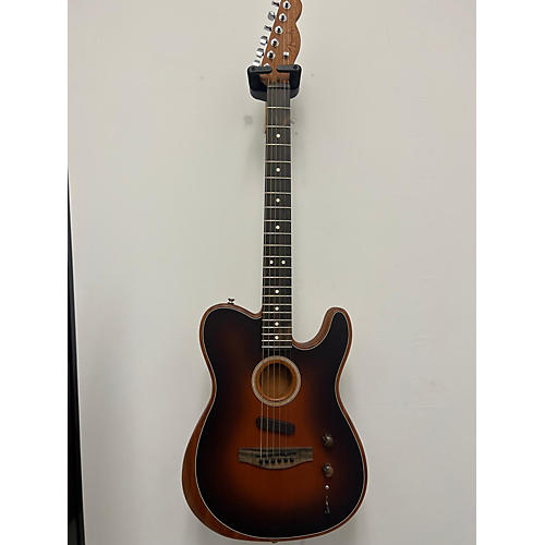 Fender Used 2021 Fender American Acoustasonic Telecaster Sunburst Acoustic Electric Guitar Sunburst