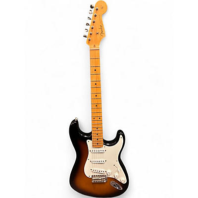 Used 2021 Fender American Original 50s Stratocaster 2 Tone Sunburst Solid Body Electric Guitar