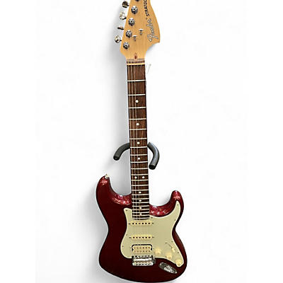 Used 2021 Fender American Performer Stratocaster HSS METALLIC MAROON Solid Body Electric Guitar