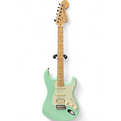 Used 2021 Fender American Performer Stratocaster HSS Satin Surf Green Solid Body Electric Guitar