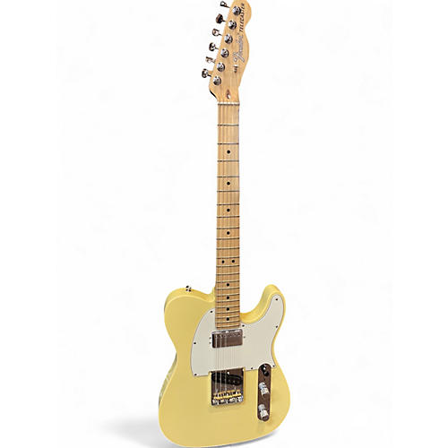 Used 2021 Fender American Performer Telecaster Hum Vintage White Solid Body Electric Guitar Vintage White