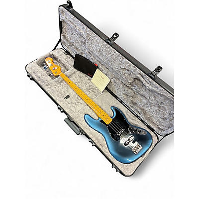 Used 2021 Fender American Professional II Jazz Bass Dark Night Electric Bass Guitar