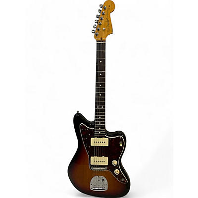 Used 2021 Fender American Professional II Jazzmaster 3 Tone Sunburst Solid Body Electric Guitar