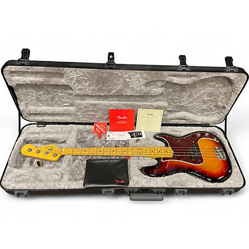 Used 2021 Fender American Professional II Precision Bass 3 Color Sunburst Electric Bass Guitar 3 Color Sunburst